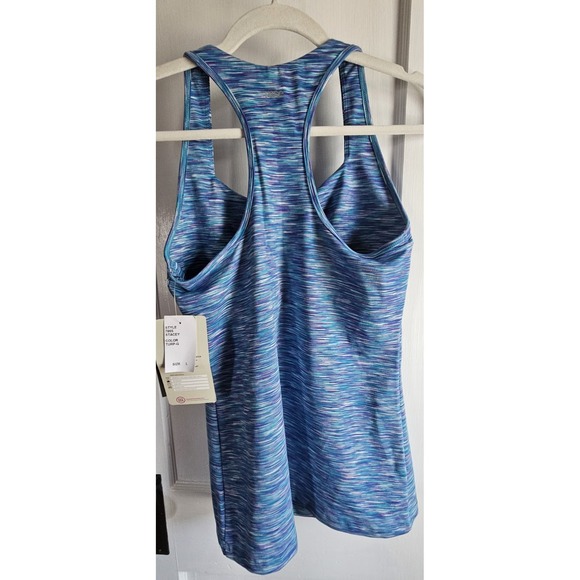 NWT Rese pilates Stacey space dye tank turquoise /purple Sz L - Picture 2 of 6